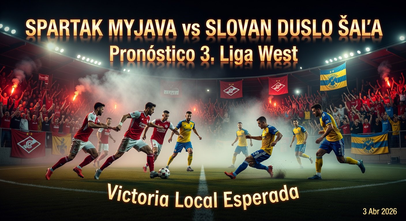 Spartak Myjava vs Slovan Duslo Šaľa Pronóstico / Prediction