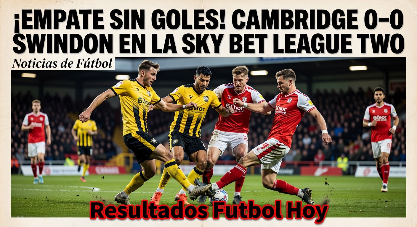 Sky Bet League Two: Cambridge United vs Swindon Town